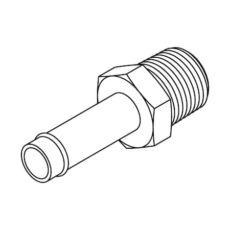 Hydraulic Fitting-Steel08 BEADED STEM-06MP